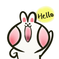 [LINEスタンプ] Miu Miu - the Pink Rabbit's Diary