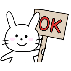[LINEスタンプ] たくさん使えるうさぎスタンプ