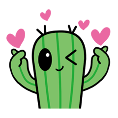 [LINEスタンプ] Moving cactus