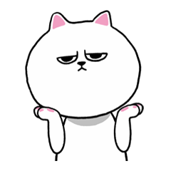 [LINEスタンプ] Expressionless cat hora