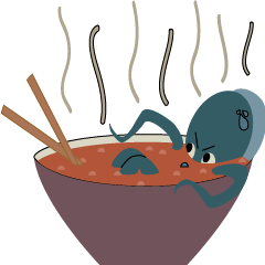 [LINEスタンプ] Deep Blue ＆ Little Little
