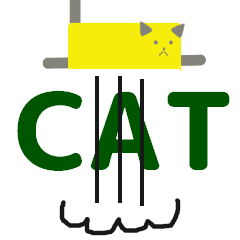[LINEスタンプ] humour cat animation English versionの画像（メイン）