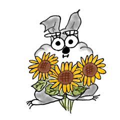 [LINEスタンプ] 犬のふーさん。Summer