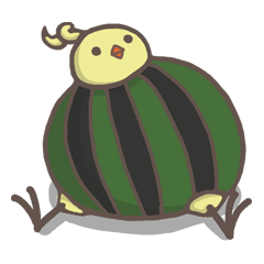[LINEスタンプ] watermelon bird