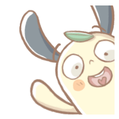[LINEスタンプ] Is Bu Rabbit ！！ Yeah~ GO