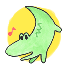 [LINEスタンプ] happy crocodile