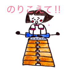 [LINEスタンプ] 昭和の女の子と奇妙な猫。