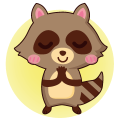 [LINEスタンプ] Raccoon life little diary