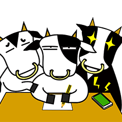 [LINEスタンプ] decadent cow series