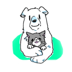 [LINEスタンプ] くまたとぽんた