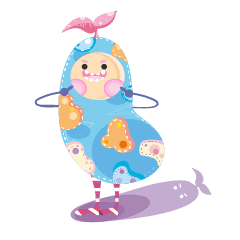 [LINEスタンプ] Peas Monster