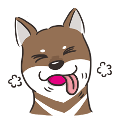 [LINEスタンプ] 台湾momo柴犬