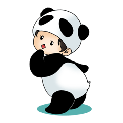 [LINEスタンプ] Stuffed Panda