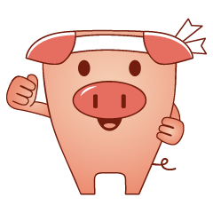 [LINEスタンプ] Pig Pig