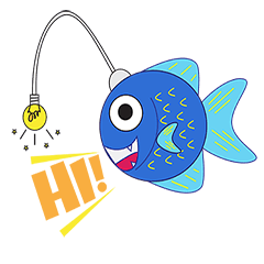 [LINEスタンプ] Lamp Fish