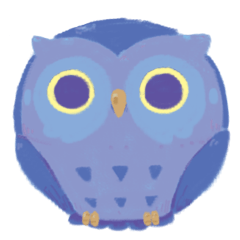 [LINEスタンプ] Blue Owl