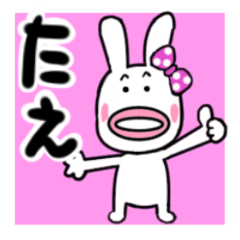 [LINEスタンプ] たえさんが使ううさぎスタンプ