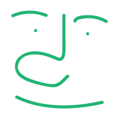 [LINEスタンプ] GREENMOUTHFACE