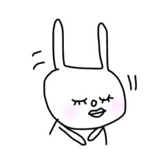 [LINEスタンプ] どーも。うさぎさん。