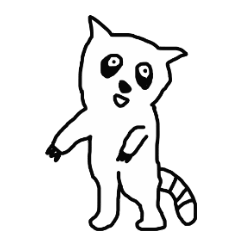 [LINEスタンプ] 天才！ぽてとスケッチ動物スタンプの画像（メイン）