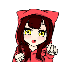 [LINEスタンプ] 猫のパーカーの女の子