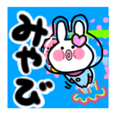 [LINEスタンプ] みやびさんが使ううさぎスタンプ