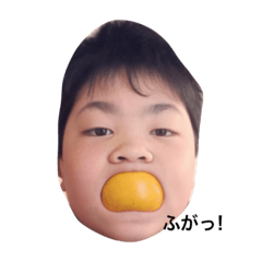 [LINEスタンプ] 自由人シュンシュン（子供写真）