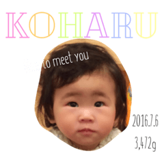 [LINEスタンプ] こはるすたんぷ