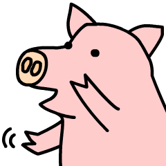 [LINEスタンプ] HELLO PIG ！