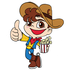 [LINEスタンプ] Happy Popcorn