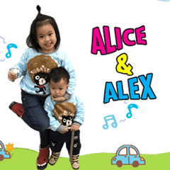 [LINEスタンプ] I'm ALICE ＆ ALEX