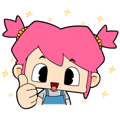 [LINEスタンプ] Popping girl