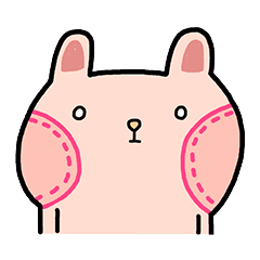 [LINEスタンプ] Dorky rabbit