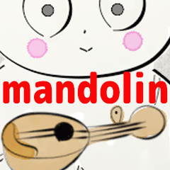 [LINEスタンプ] Mandolin orchestra cat(english version)