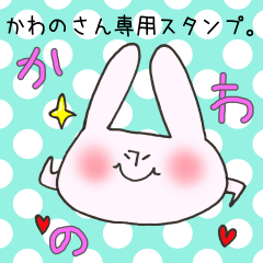 [LINEスタンプ] かわのさん専用スタンプの画像（メイン）