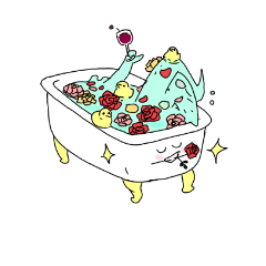 [LINEスタンプ] お湯とその友達のスタンプの画像（メイン）