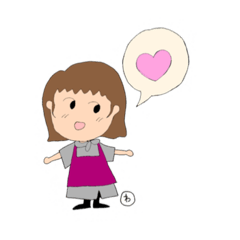 [LINEスタンプ] バイトちゃん