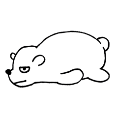 [LINEスタンプ] シロクマのむちょさん NO.2