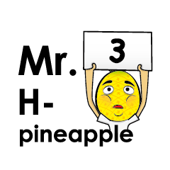 [LINEスタンプ] Mr.H-Pineapple 3