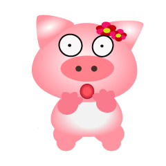 [LINEスタンプ] Pinkyy Piggy