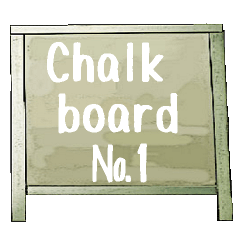 [LINEスタンプ] Chalk board 1