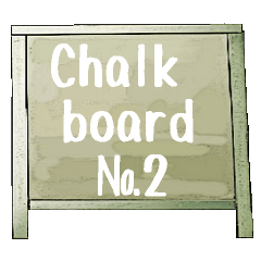 [LINEスタンプ] Chalk board 2