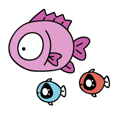 [LINEスタンプ] Fish ＆ Fish