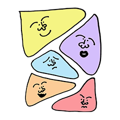[LINEスタンプ] かおちゃんズ