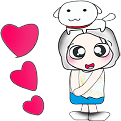 [LINEスタンプ] ^_^ Mr. Hanaka and dog..