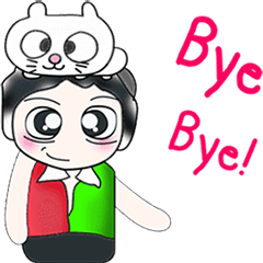 [LINEスタンプ] Mr. Masaru and cat....^^