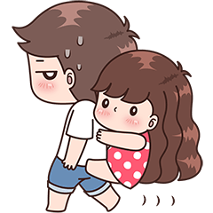 [LINEスタンプ] Boobib Cute Couples Vol.6
