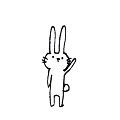 [LINEスタンプ] 何もしたくないうさぎさん