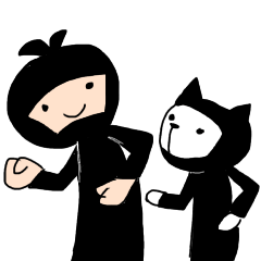 [LINEスタンプ] かげまるとねこかげ