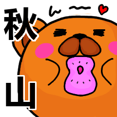 [LINEスタンプ] 秋山より愛を込めて（名前スタンプ）